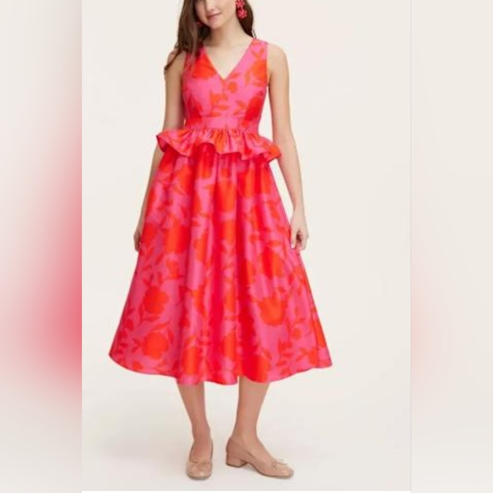 KATE SPADE X TARGET rose peplum midi dress